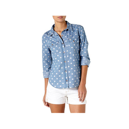 womens summer polka dot shirts